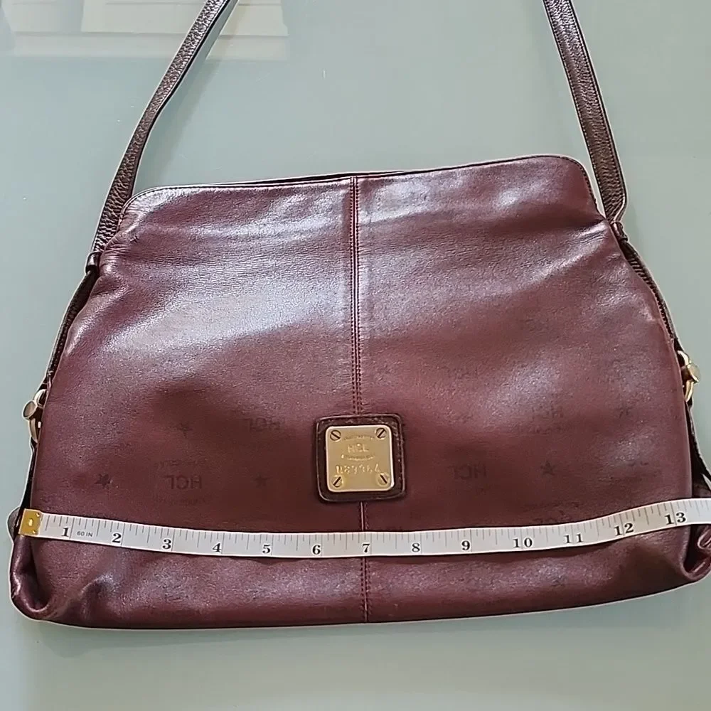 HCL Germany Luxury Y2K Boho Chic Indie Sleaze Slouchy Stamped Leather Hobo Bag